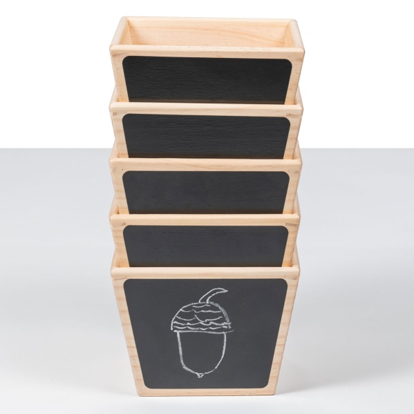 Wooden Sorting Pots Pack of 5